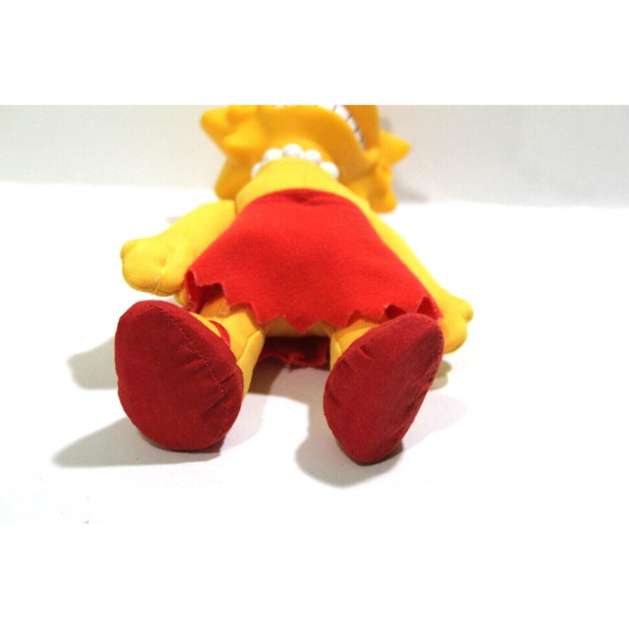 1990 Burger King Lisa Simpson Collectible Doll Meet the Simpsons Toy 8" Plush - Picture 6 of 7